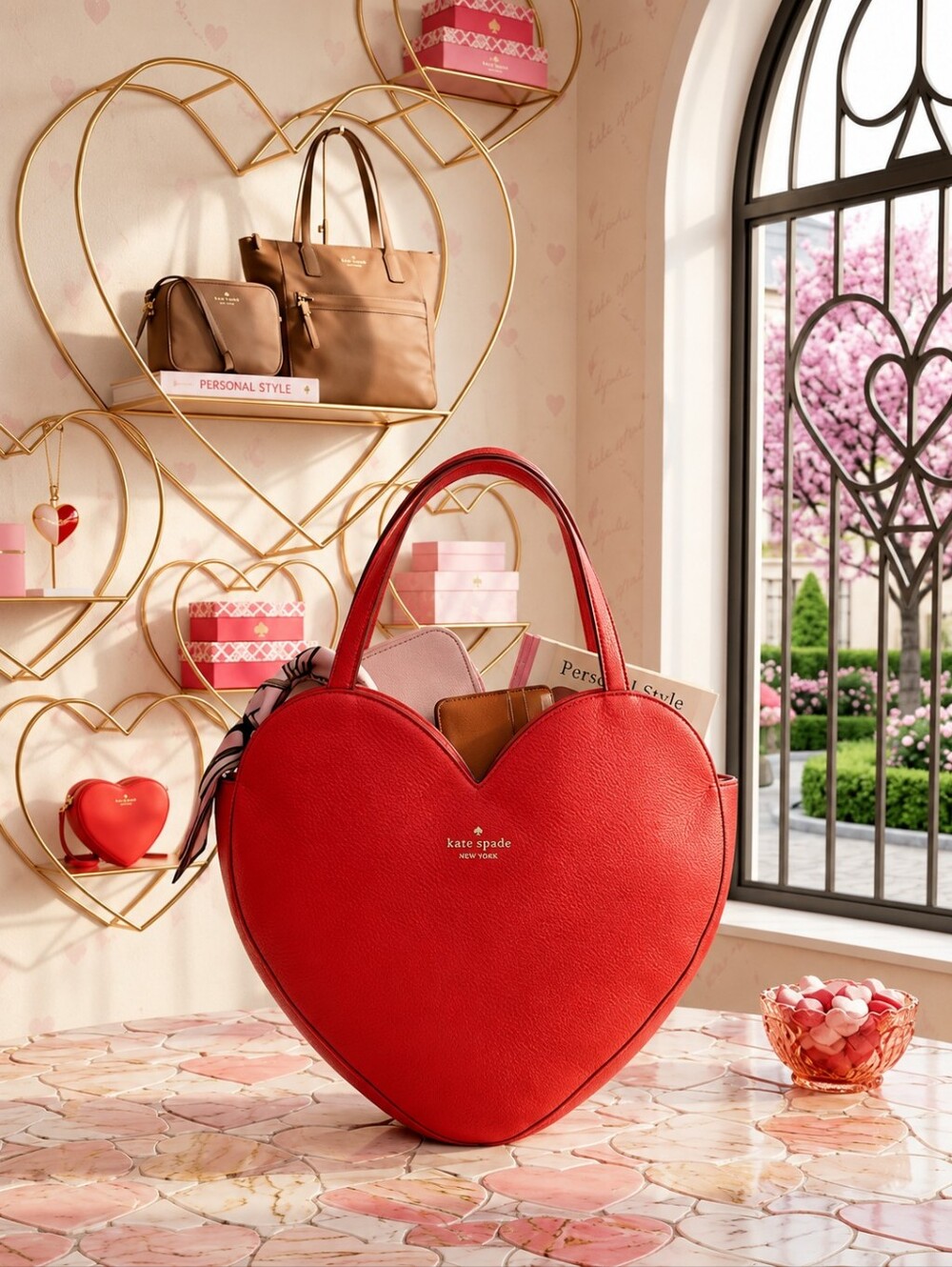 kate spade Heart-Shaped Red Tote